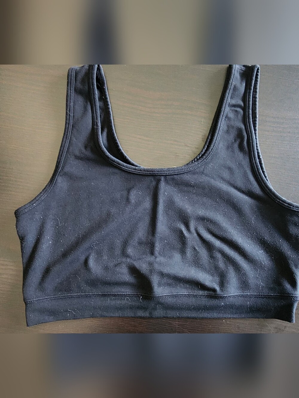 Roots Black Low-Impact Sports Bra | Nylon Spandex
